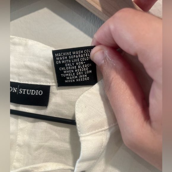 100% Linen white Tunic size Large - Picture 5 of 8